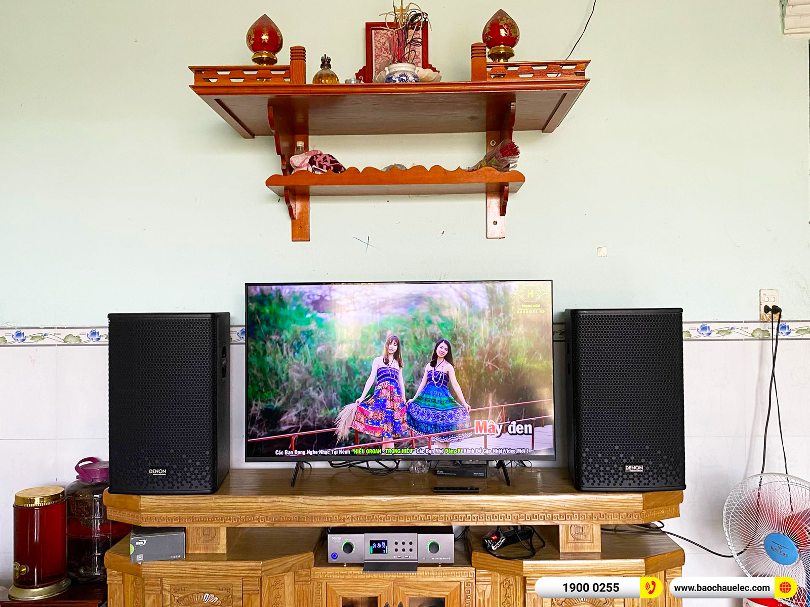 Lắp đặt d&agrave;n karaoke Denon hơn 26tr cho anh Linh tại Đồng Nai 