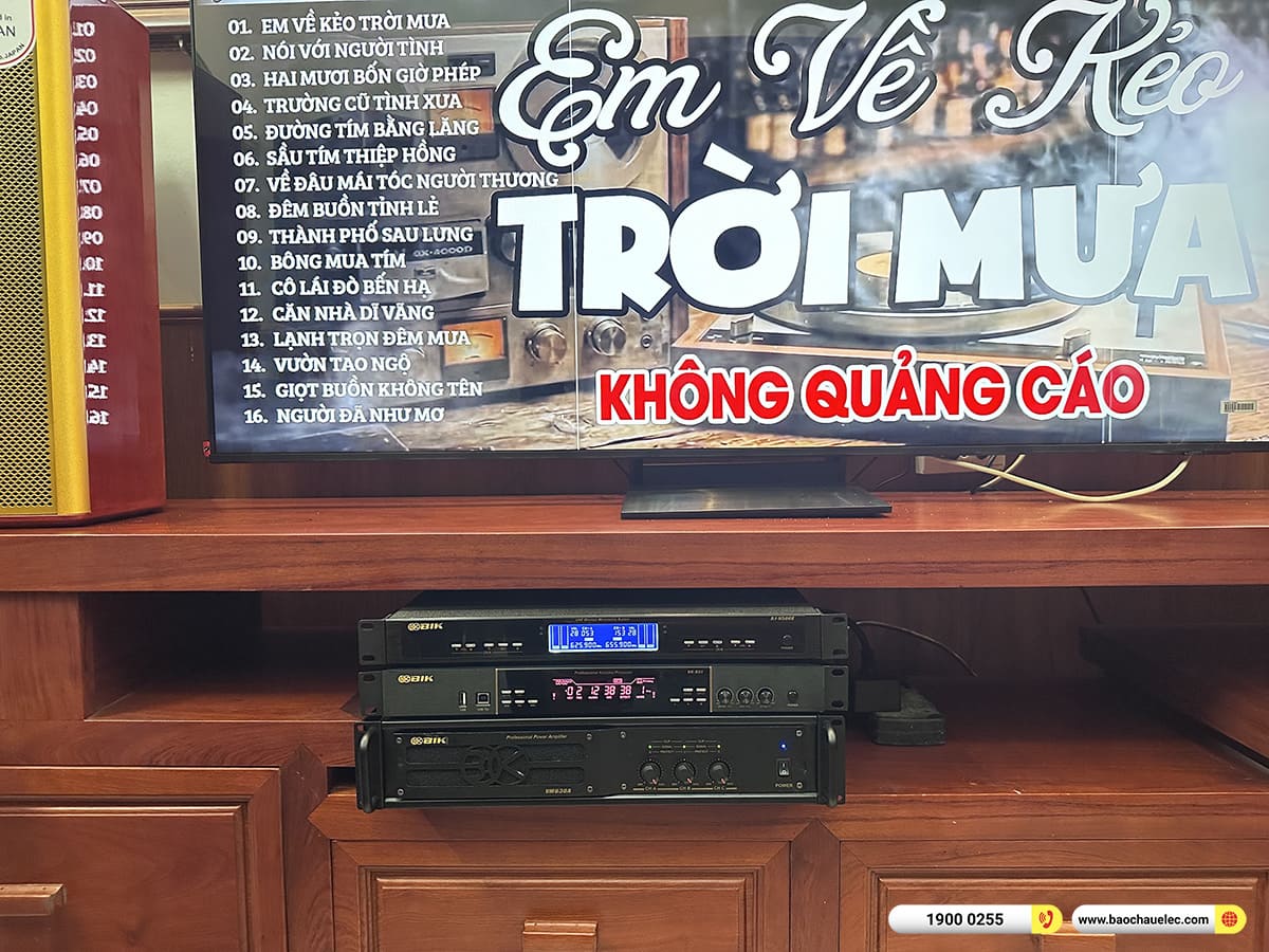 Lắp đặt d&agrave;n karaoke BIK hơn 40tr cho anh Linh tại H&agrave; Nội