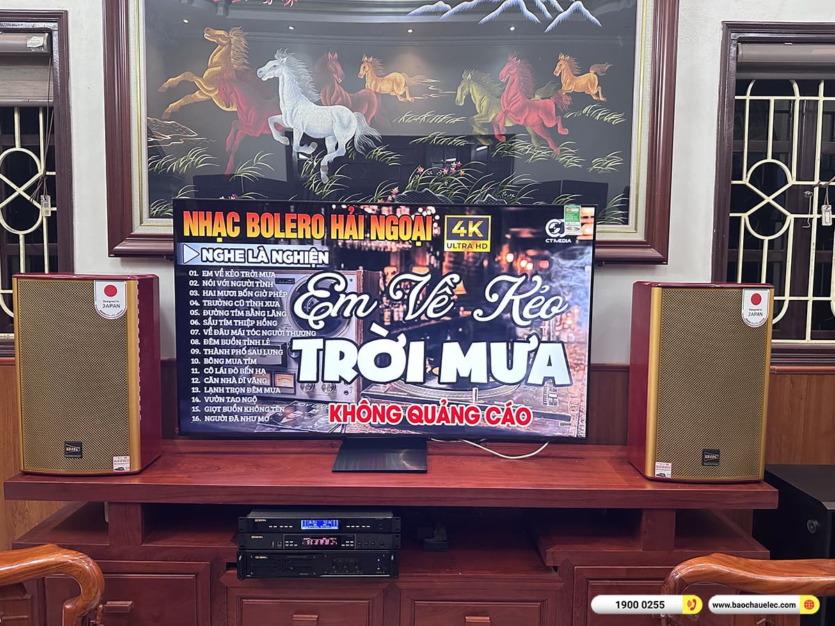 Lắp đặt d&agrave;n karaoke BIK hơn 40tr cho anh Linh tại H&agrave; Nội