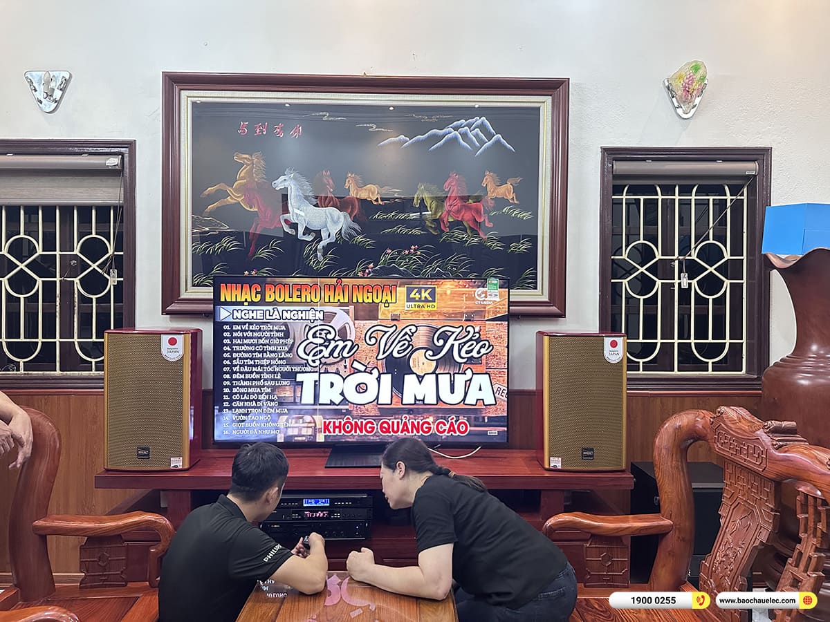 Lắp đặt d&agrave;n karaoke BIK hơn 40tr cho anh Linh tại H&agrave; Nội