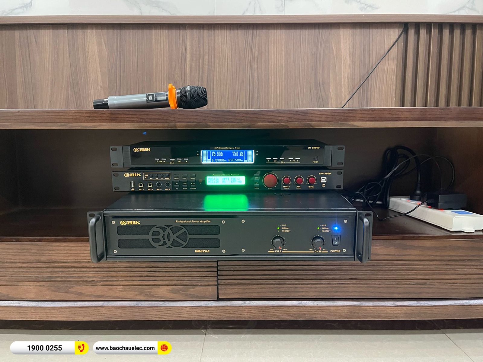 Lắp đặt d&agrave;n karaoke BIK hơn 41tr cho anh Linh tại Sơn La