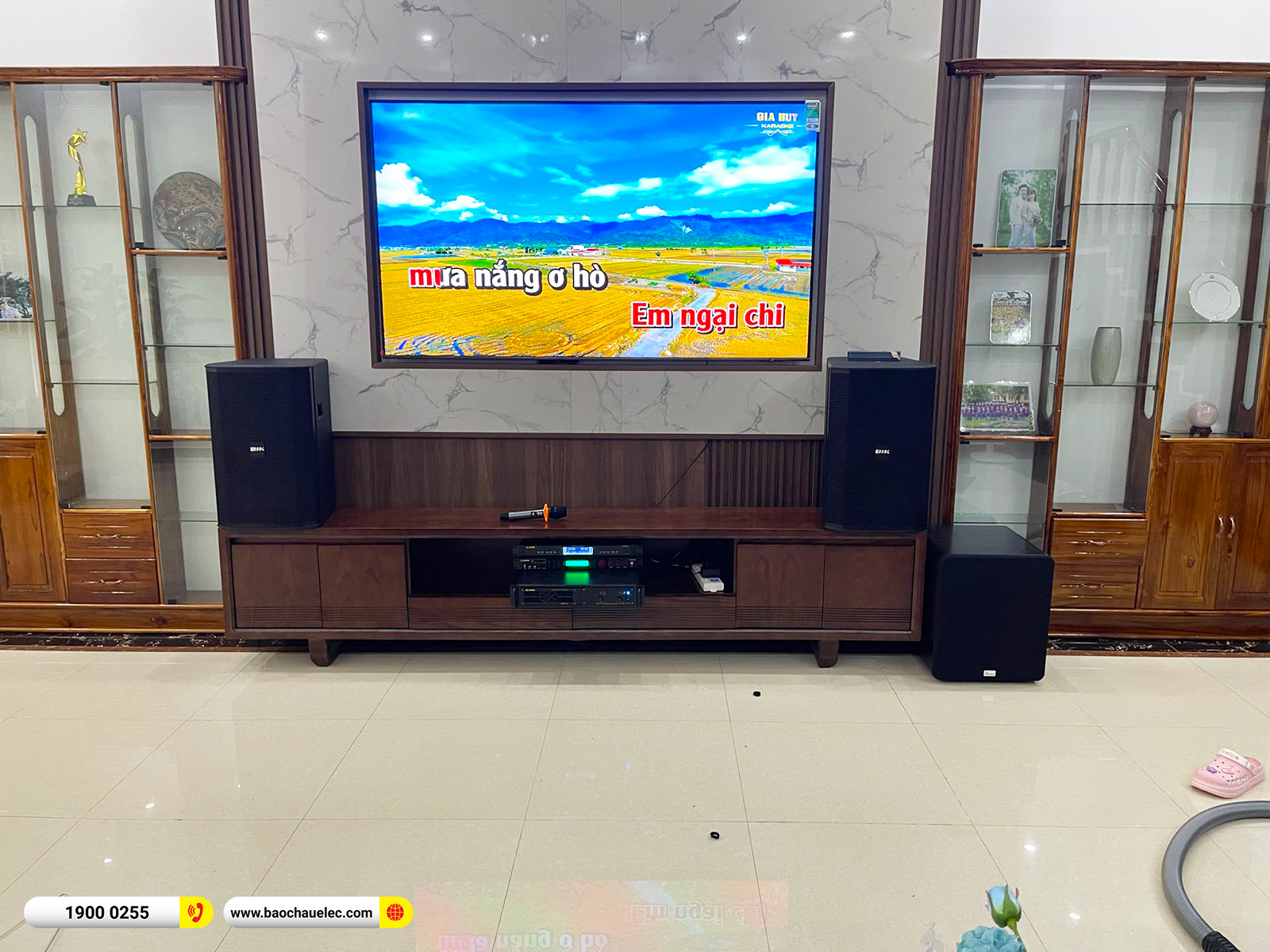 Lắp đặt d&agrave;n karaoke BIK hơn 41tr cho anh Linh tại Sơn La