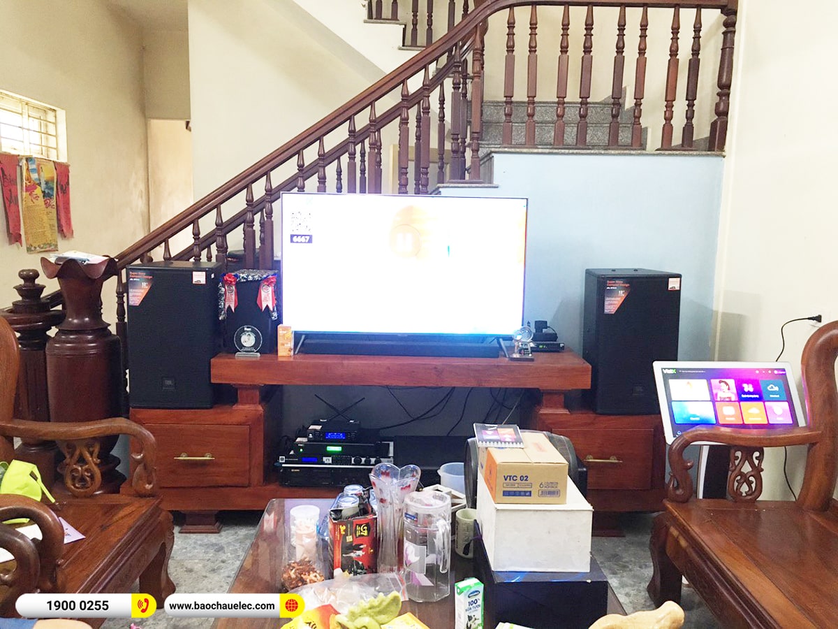 Lắp đặt d&agrave;n karaoke JBL hơn 74tr cho anh Long tại Bắc Ninh (JBL MTS12, VM830A, KX180A, W66 Plus, VM200,&hellip;)