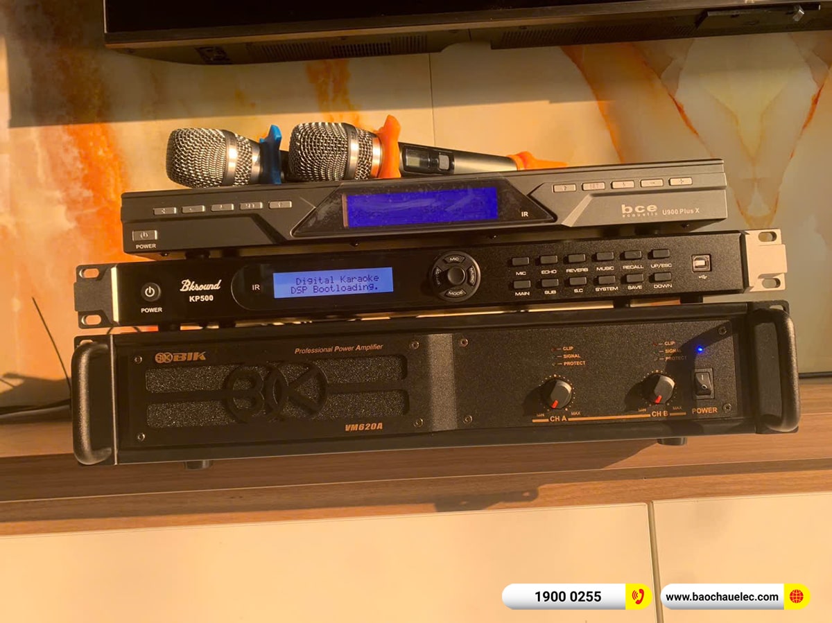 Lắp đặt d&agrave;n karaoke BIK gần 43tr cho anh Long tại Bắc Ninh