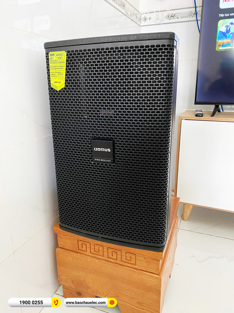 Lắp đặt d&agrave;n karaoke Domus gần 28tr cho anh Long tại Đồng Nai (Domus DP6120 Max, VM620A, X6 Luxury, U900 Plus X)