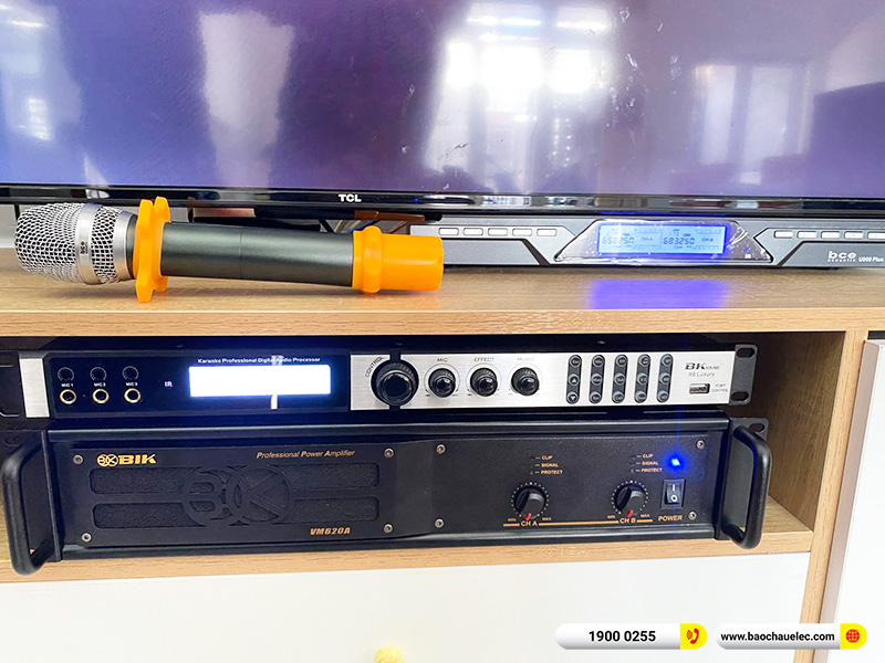 Lắp đặt d&agrave;n karaoke Domus gần 28tr cho anh Long tại Đồng Nai (Domus DP6120 Max, VM620A, X6 Luxury, U900 Plus X)