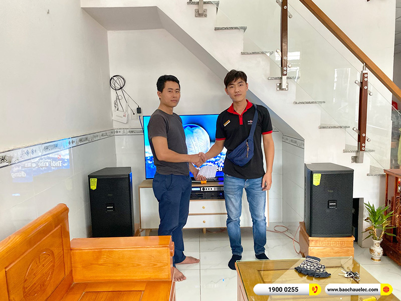 Lắp đặt d&agrave;n karaoke Domus gần 28tr cho anh Long tại Đồng Nai (Domus DP6120 Max, VM620A, X6 Luxury, U900 Plus X)