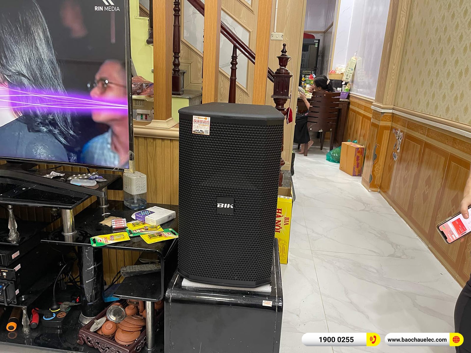 Lắp đặt d&agrave;n karaoke BIK hơn 31tr cho anh Long tại H&agrave; Nội