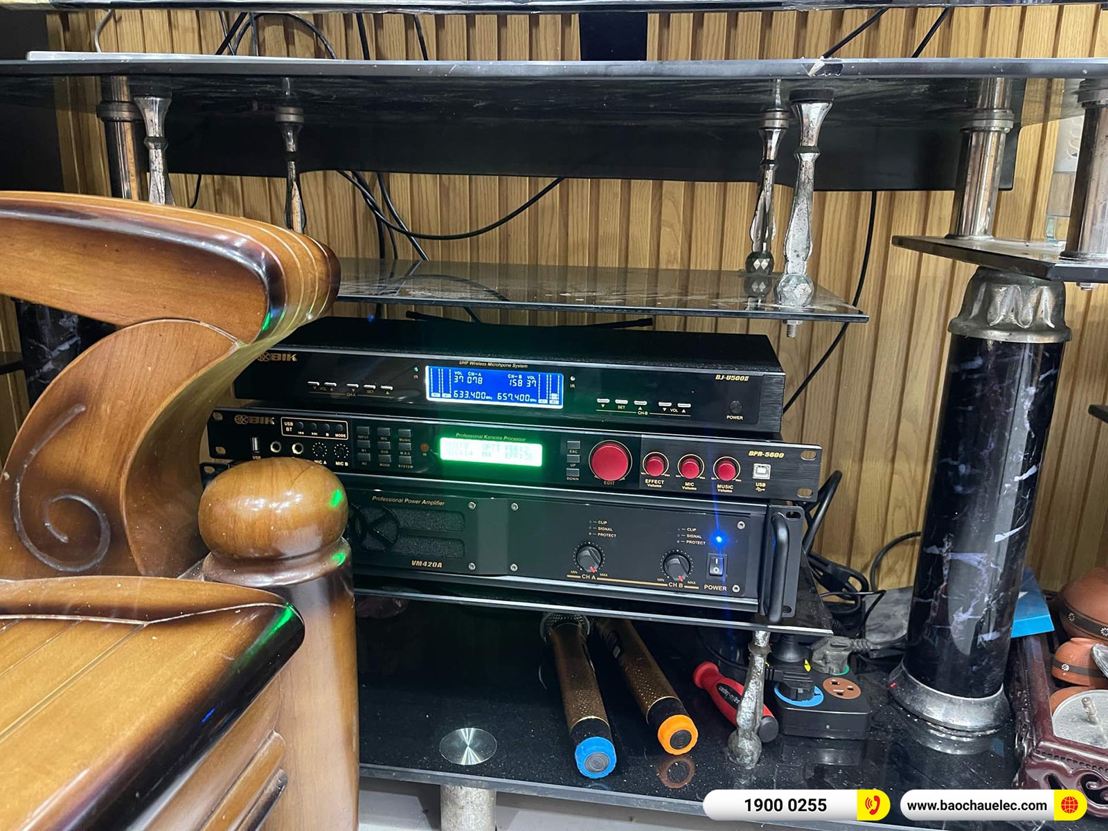 Lắp đặt d&agrave;n karaoke BIK hơn 31tr cho anh Long tại H&agrave; Nội