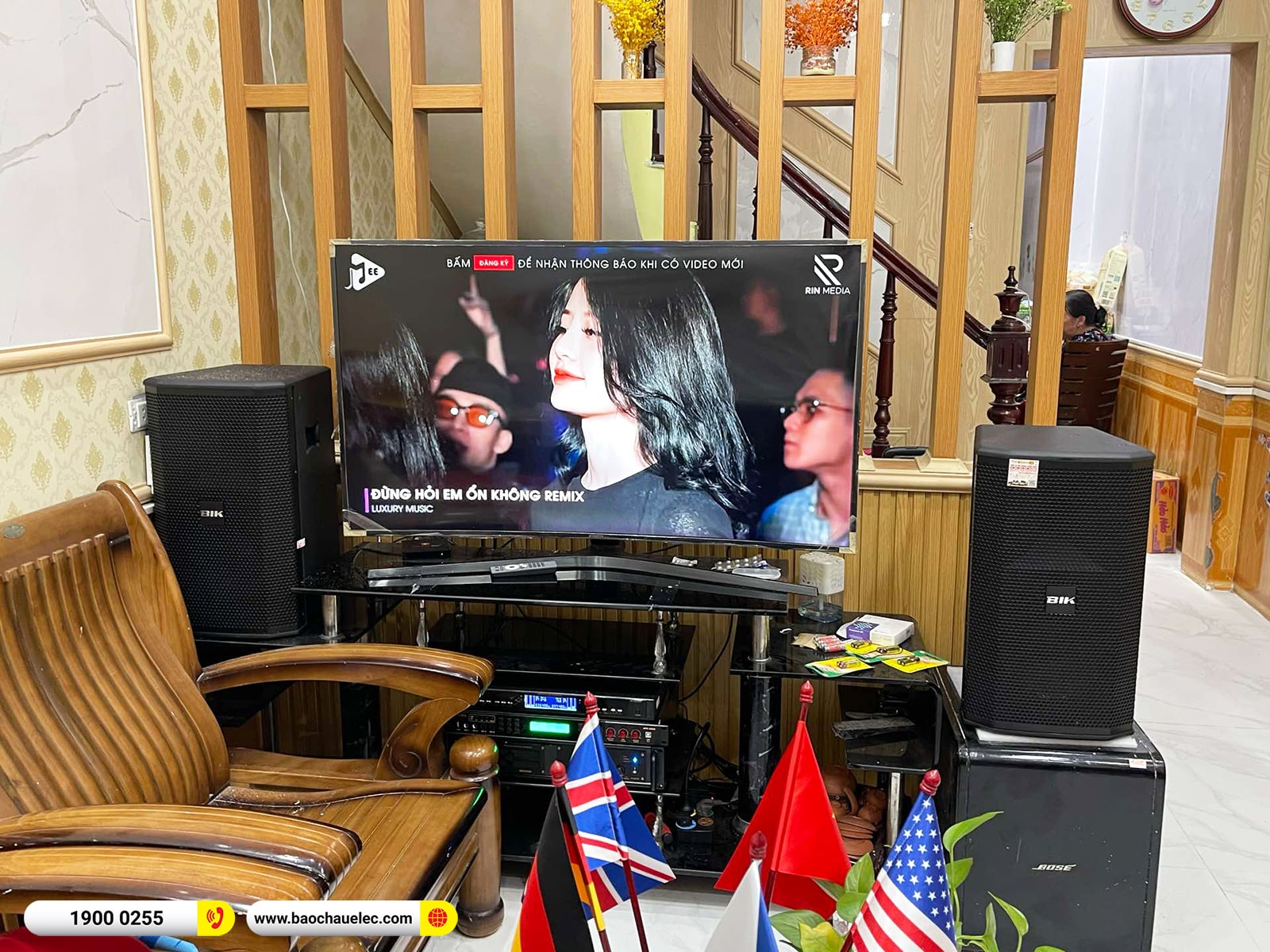 Lắp đặt d&agrave;n karaoke BIK hơn 31tr cho anh Long tại H&agrave; Nội