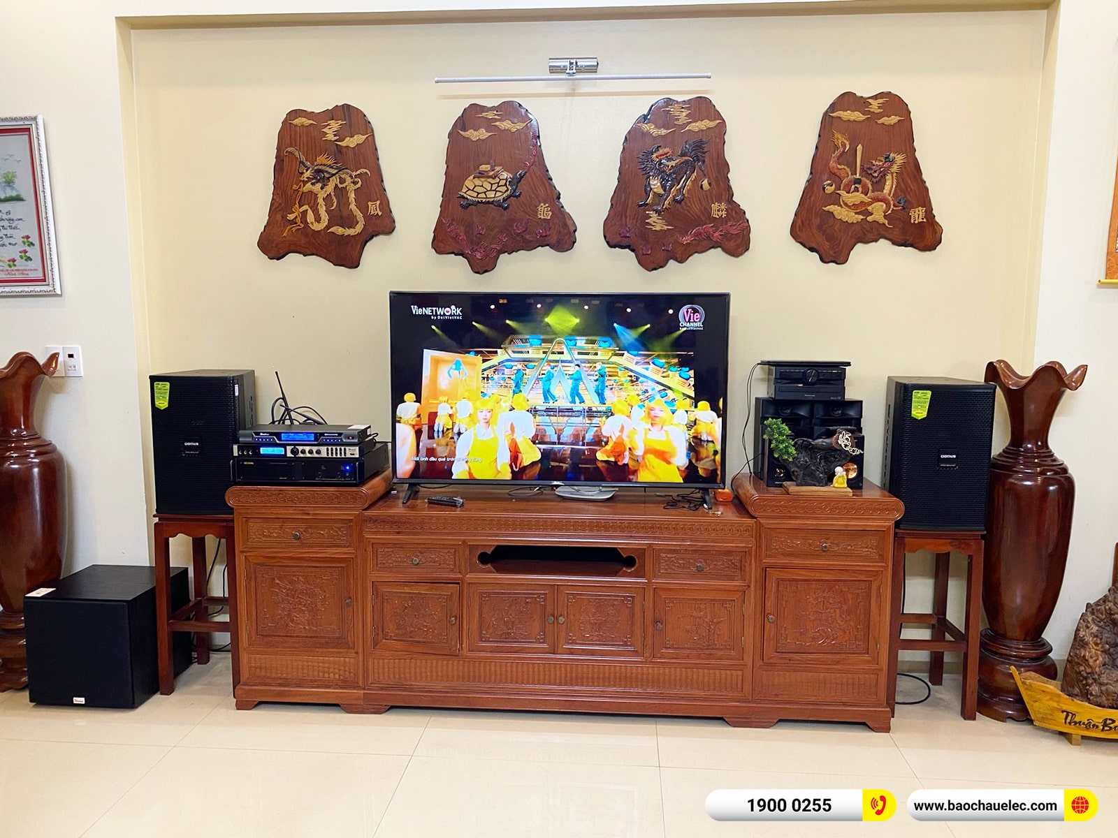 Lắp đặt d&agrave;n karaoke Domus hơn 24tr cho anh Long tại Th&aacute;i B&igrave;nh