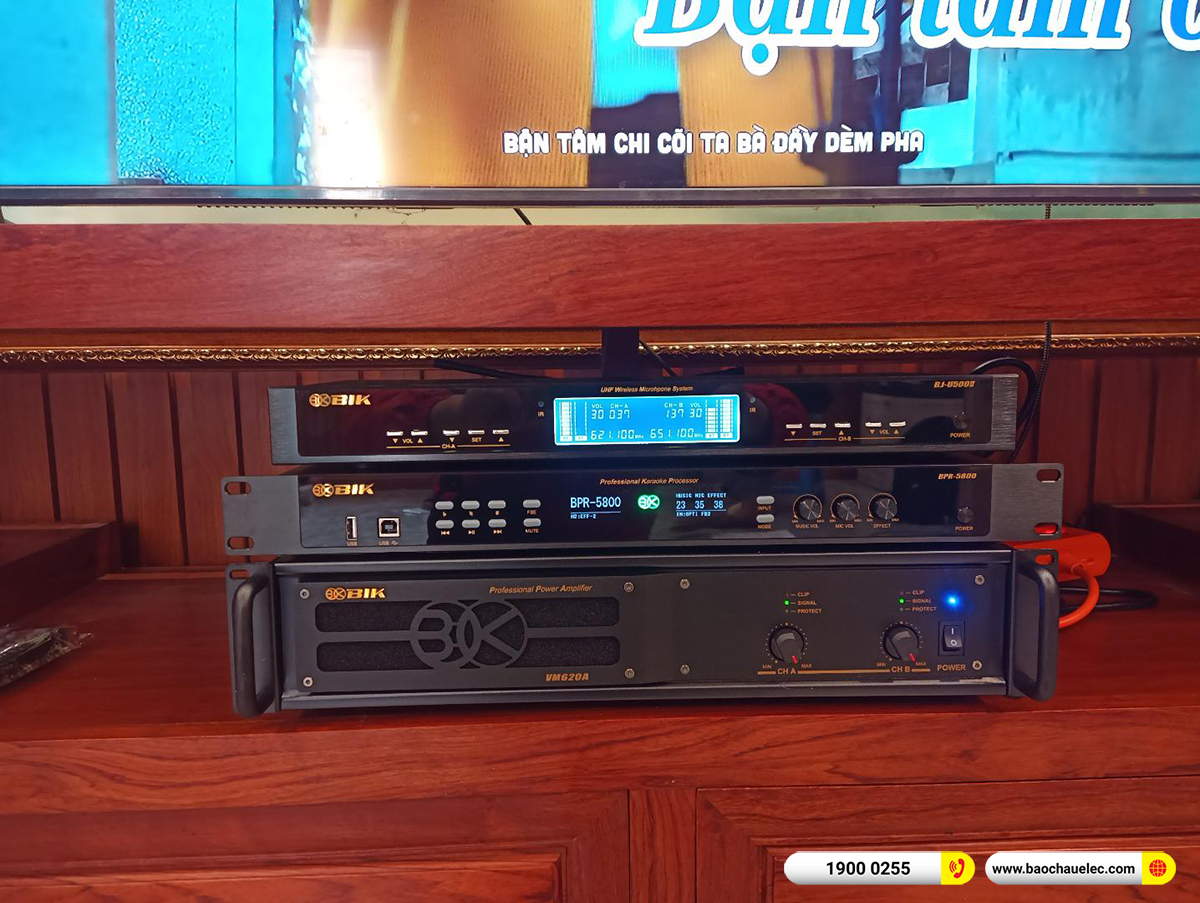 Lắp đặt d&agrave;n karaoke BIK hơn 50tr cho anh Lu&acirc;n tại H&agrave; Nội 