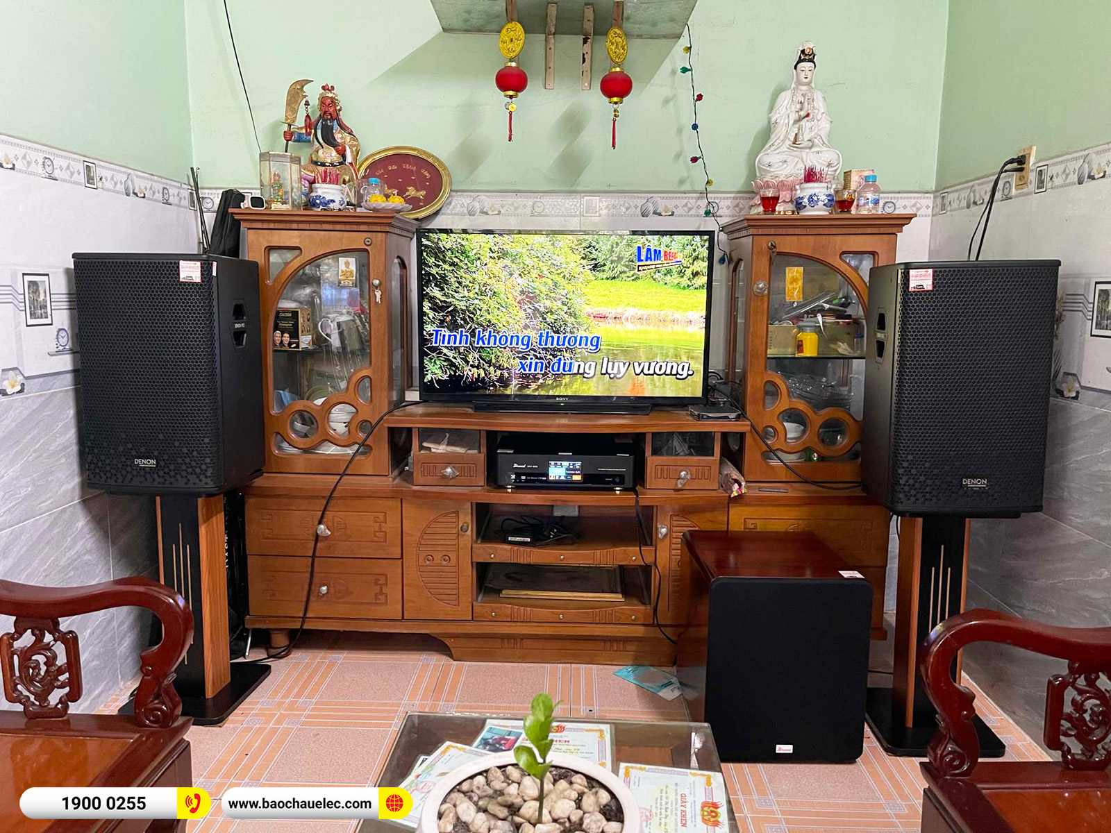 Lắp đặt d&agrave;n karaoke Denon gần 31tr cho anh Lực tại B&igrave;nh Dương