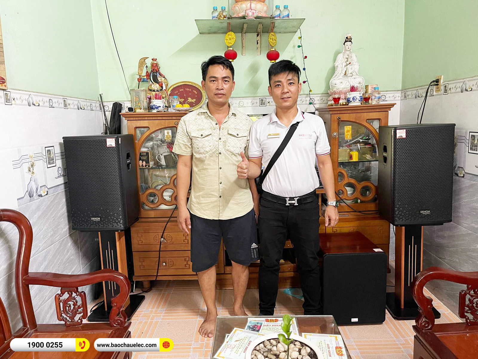 Lắp đặt d&agrave;n karaoke Denon gần 31tr cho anh Lực tại B&igrave;nh Dương