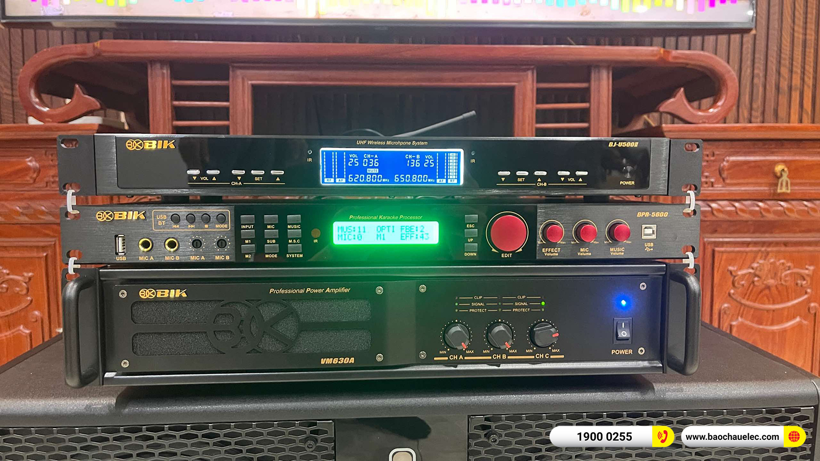 Lắp đặt d&agrave;n karaoke BIK hơn 46tr cho anh Lương tại H&agrave; Nội 