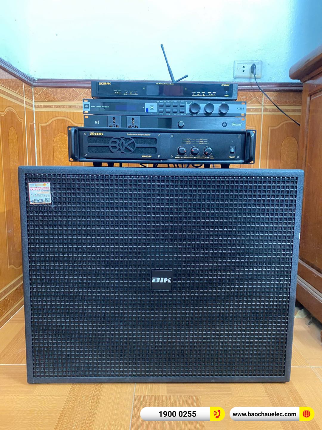 Lắp đặt d&agrave;n karaoke BIK hơn 56tr cho anh Mạnh tại Bắc Giang