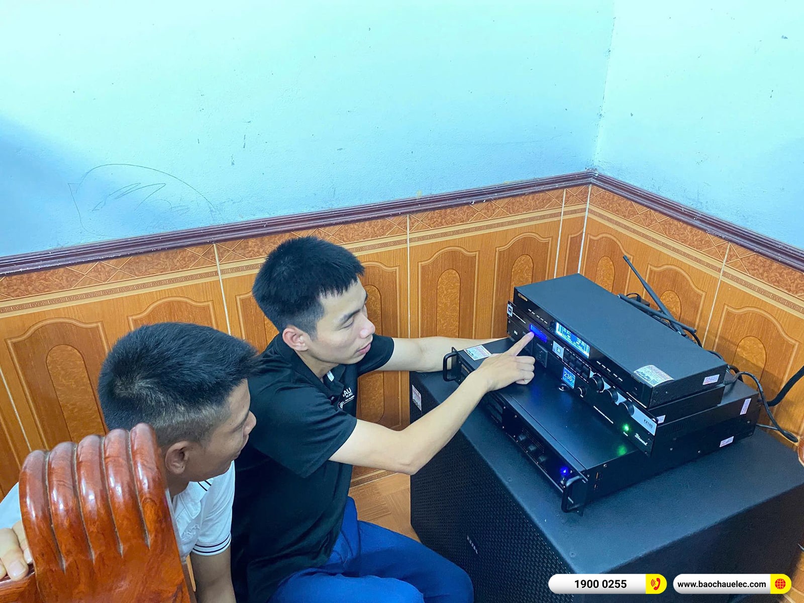 Lắp đặt d&agrave;n karaoke BIK hơn 56tr cho anh Mạnh tại Bắc Giang