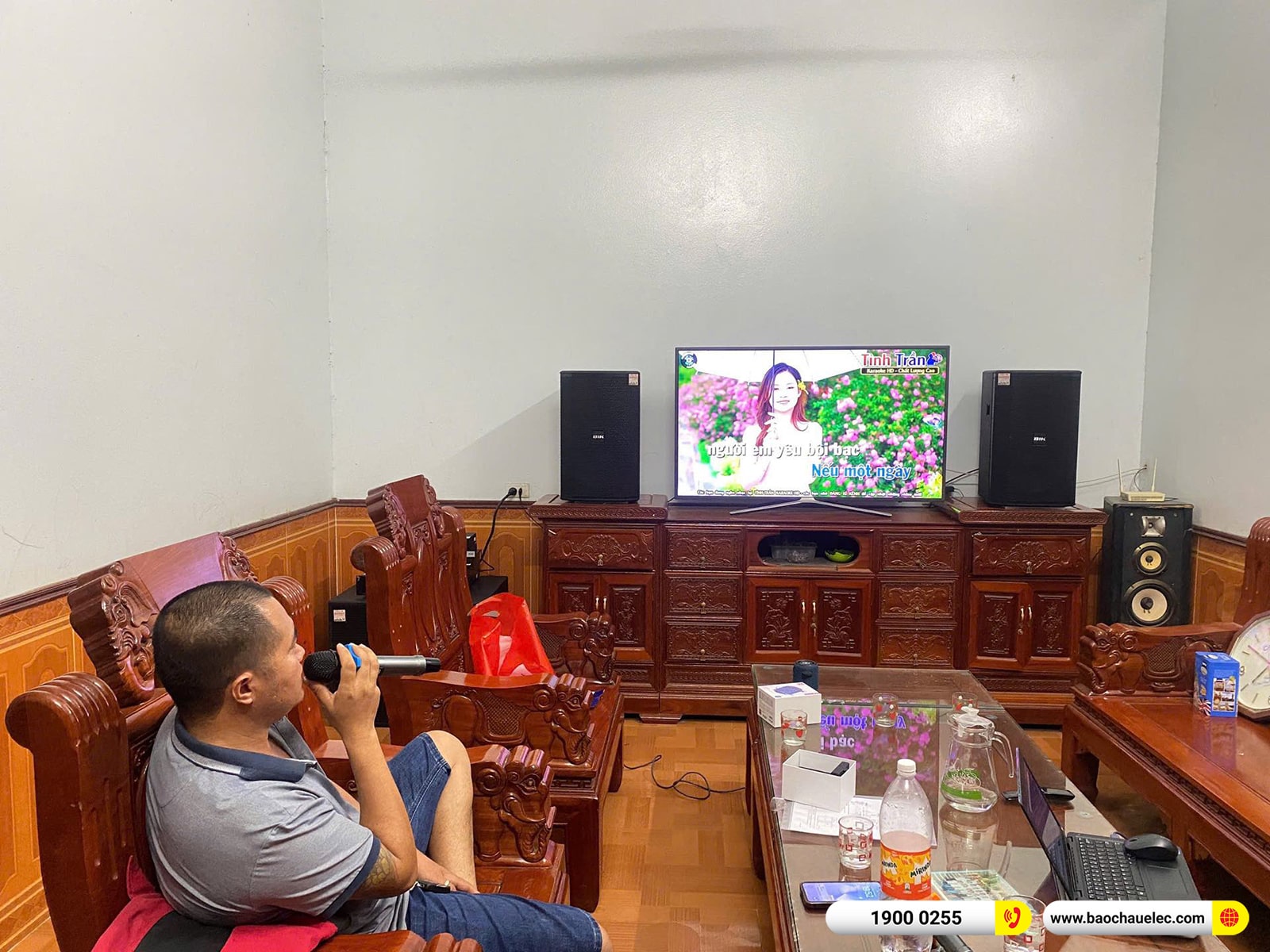 Lắp đặt d&agrave;n karaoke BIK hơn 56tr cho anh Mạnh tại Bắc Giang