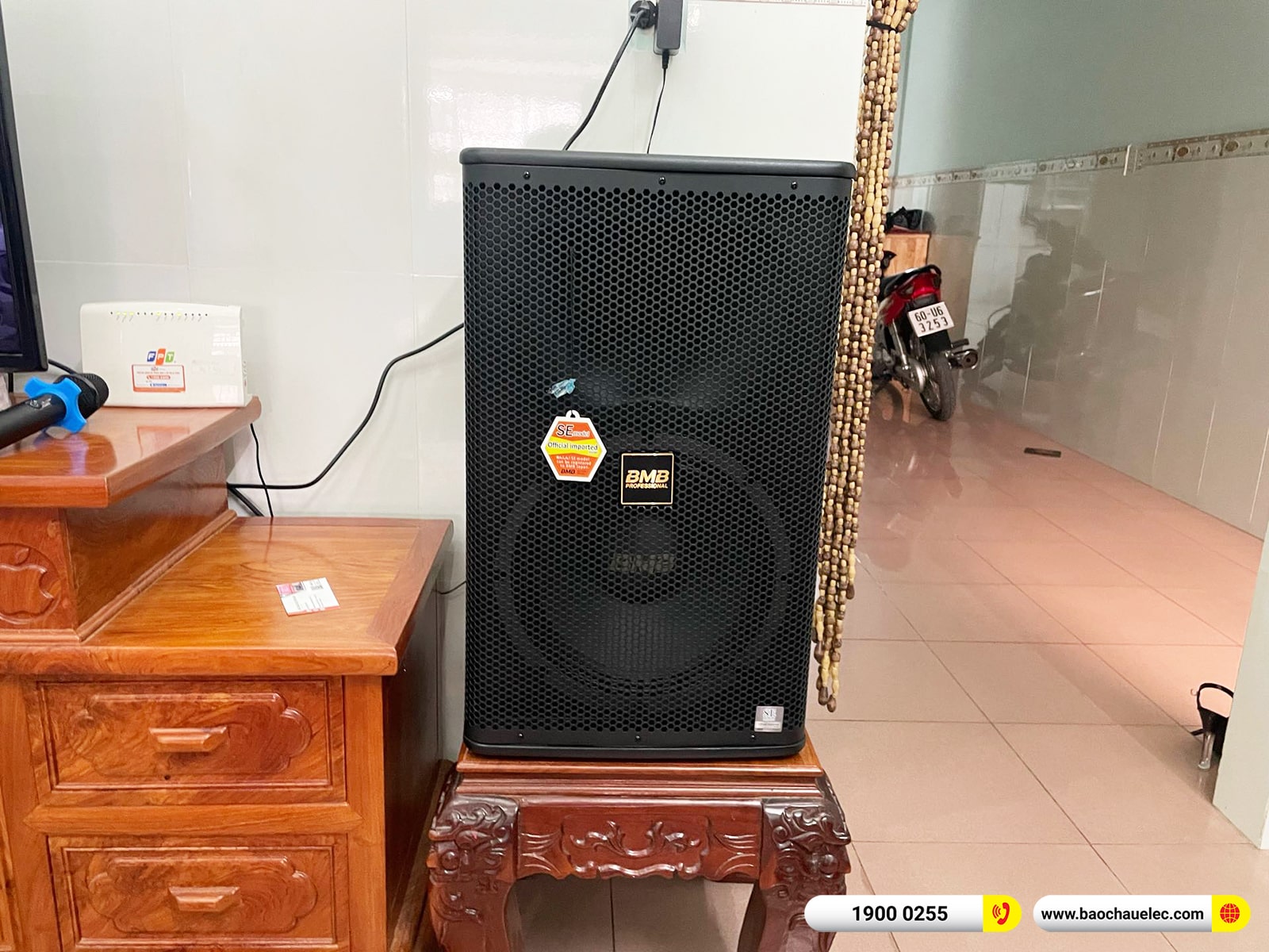 Lắp đặt d&agrave;n karaoke BMB hơn 58tr cho anh Mạnh tại Đồng Nai (BMB 1212SE, VM820A, KX180A, SW815, VM300)