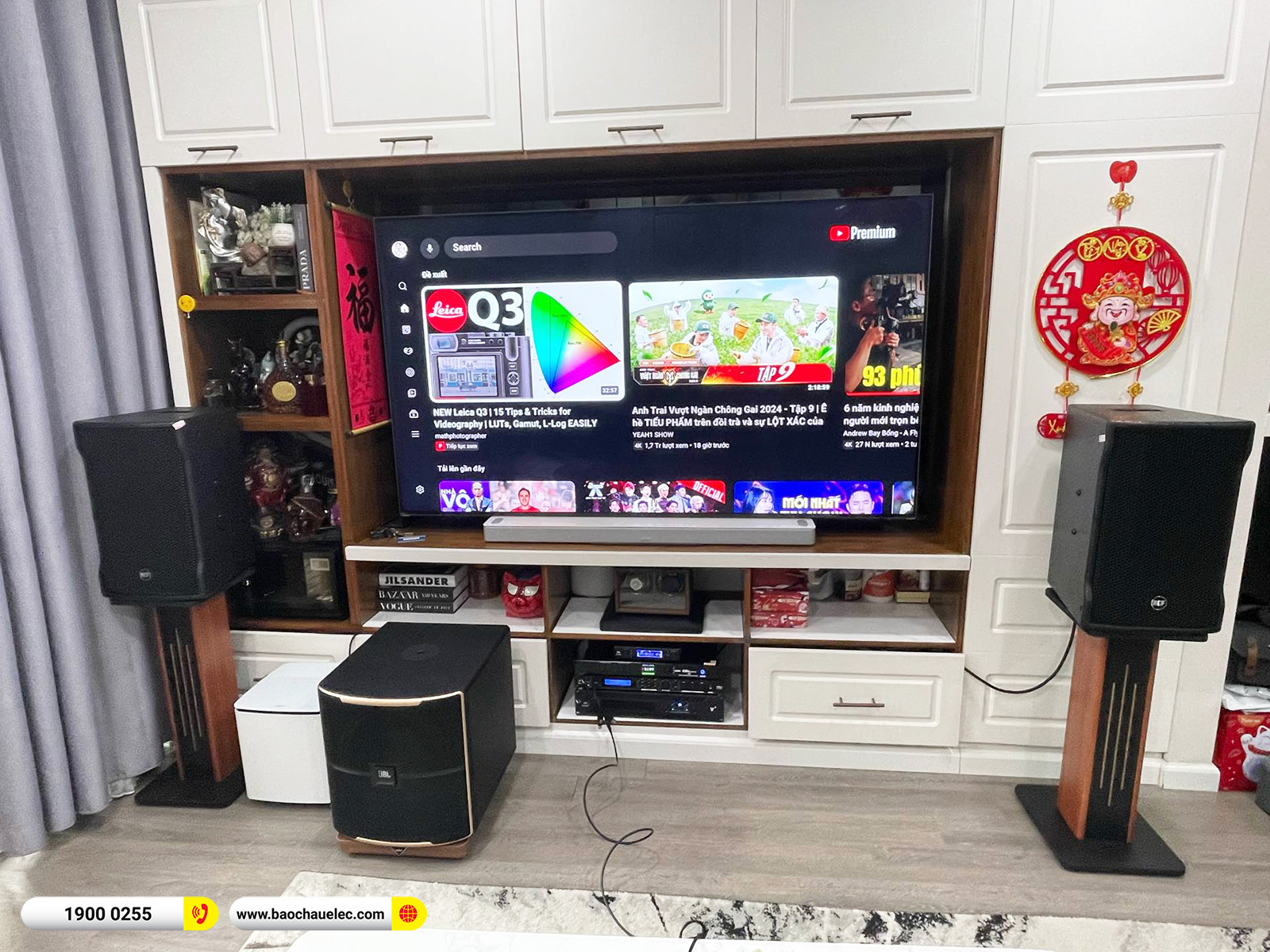 Lắp đặt d&agrave;n karaoke RCF gần 100tr cho anh Mạnh tại H&agrave; Nội
