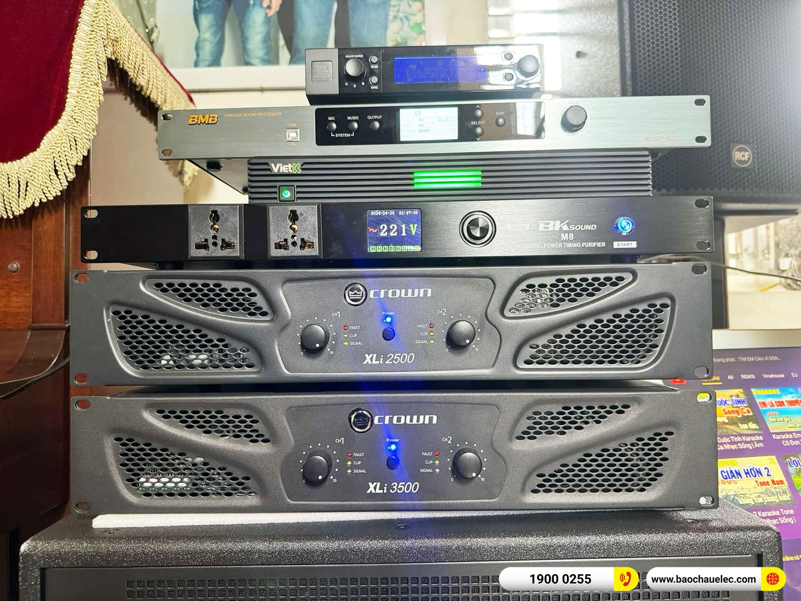 Lắp đặt d&agrave;n karaoke RCF gần 149tr cho anh Minh tại Quảng Ninh