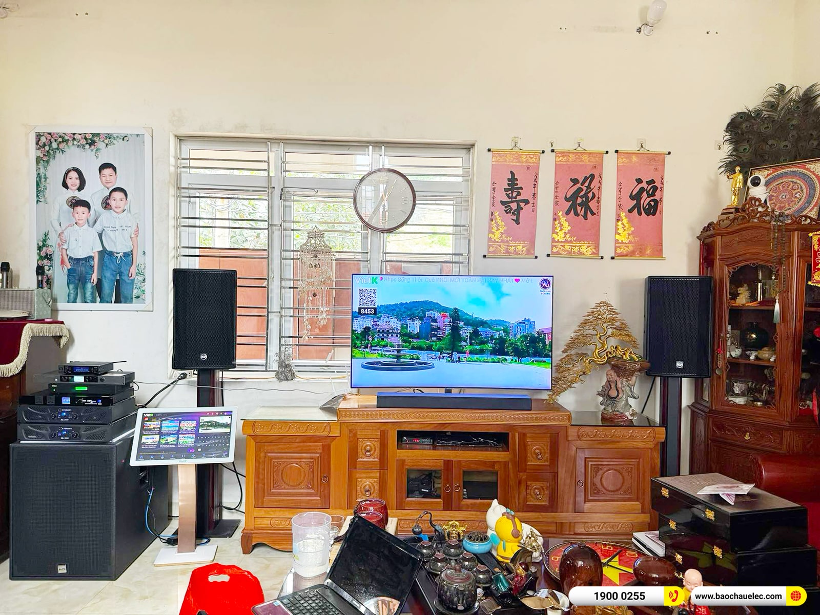 Lắp đặt d&agrave;n karaoke RCF gần 149tr cho anh Minh tại Quảng Ninh