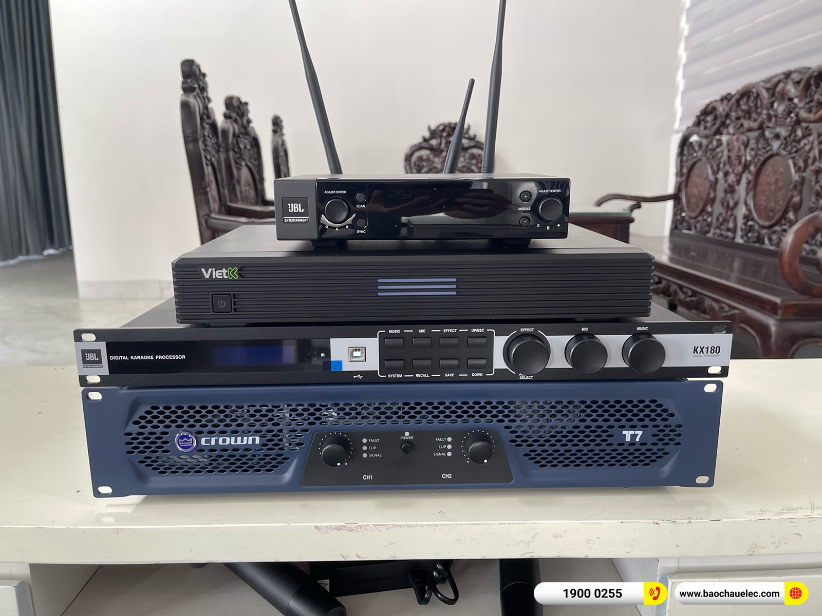 Lắp đặt d&agrave;n karaoke JBL hơn 86tr cho anh Minh tại Vĩnh Ph&uacute;c
