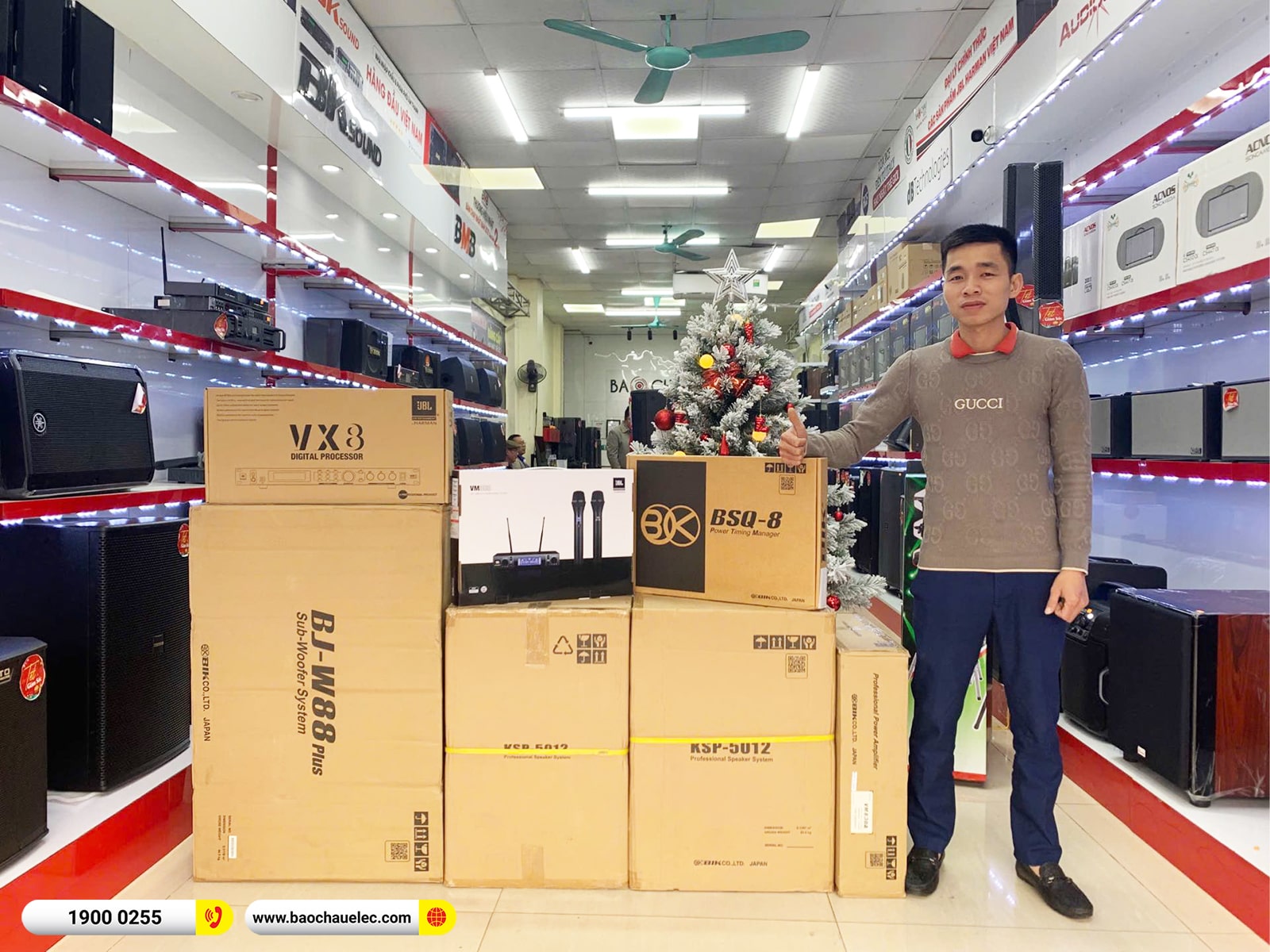Lắp đặt d&agrave;n karaoke BIK gần 61tr cho anh Nam tại Bắc Ninh 
