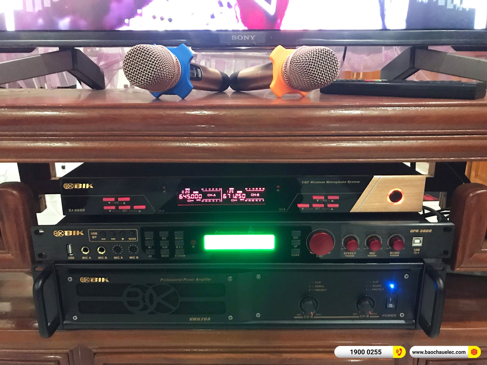 Lắp đặt d&agrave;n karaoke Denon hơn 46tr cho anh Nam tại Nam Định