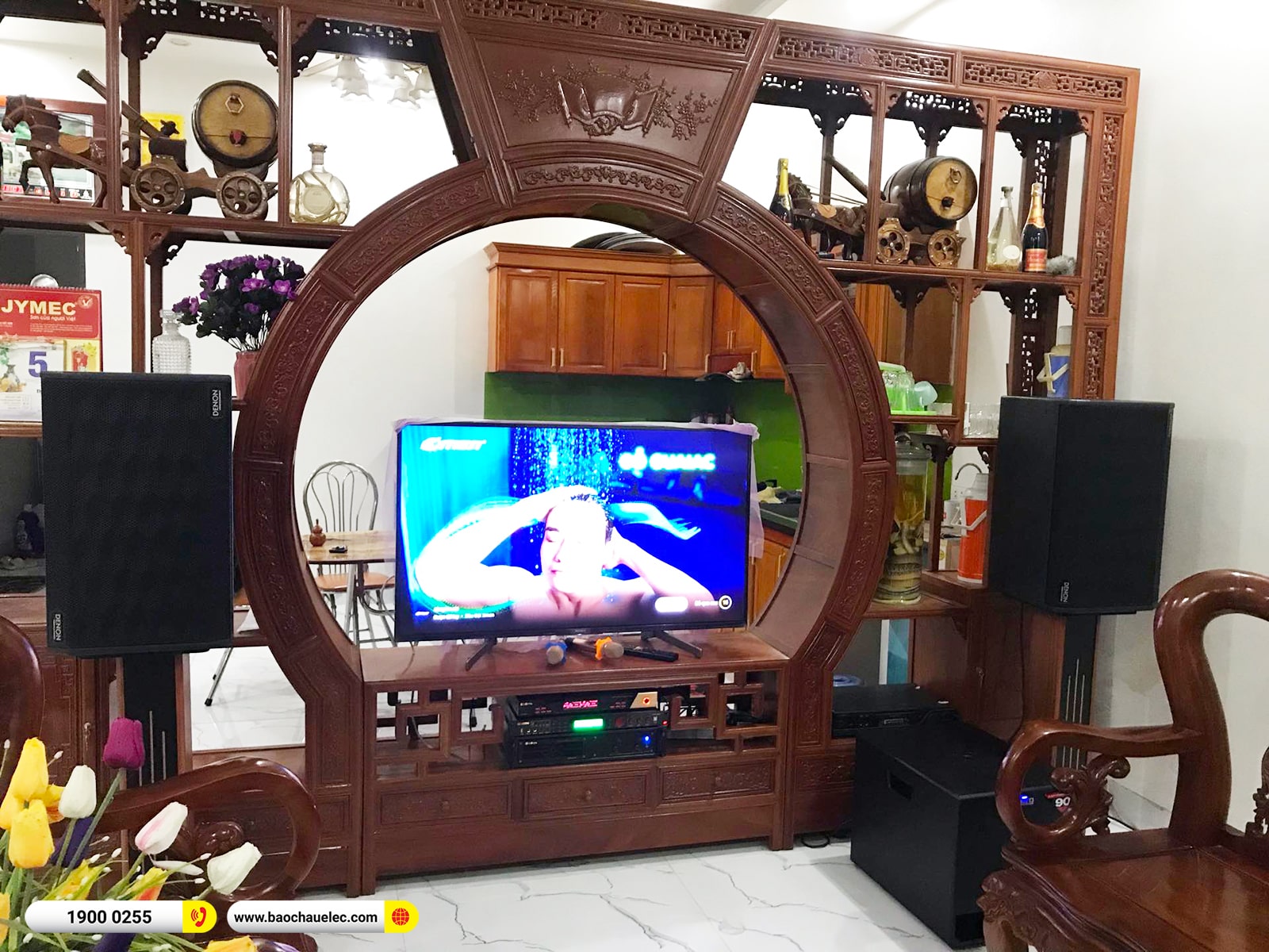 Lắp đặt d&agrave;n karaoke Denon hơn 46tr cho anh Nam tại Nam Định