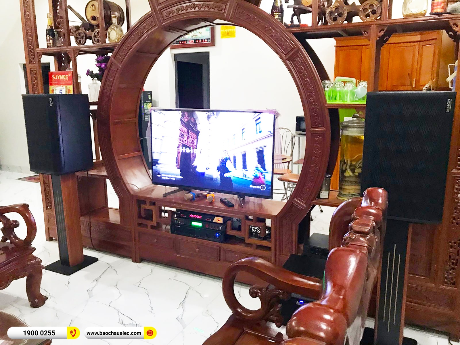 Lắp đặt d&agrave;n karaoke Denon hơn 46tr cho anh Nam tại Nam Định