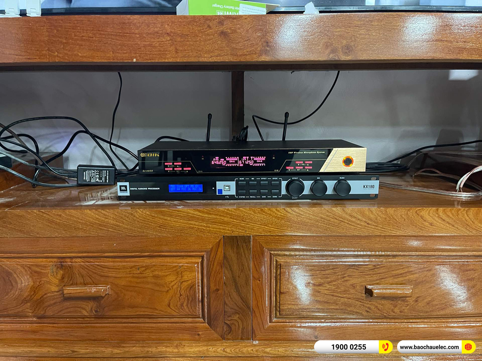 Lắp đặt d&agrave;n karaoke Audiocenter cho anh Nguyện tại Hải Dương