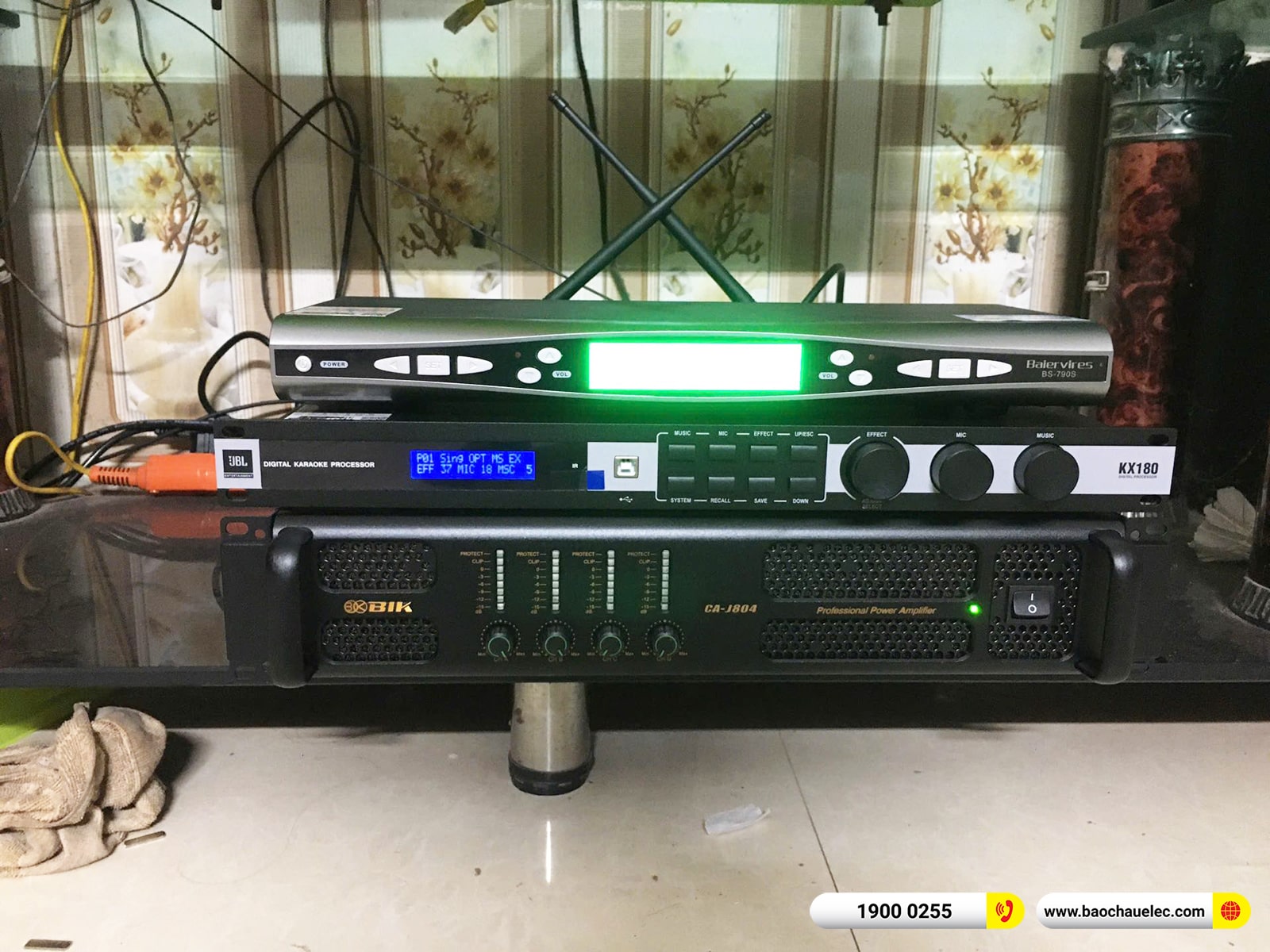 Lắp đặt d&agrave;n karaoke RCF hơn 70tr cho anh Nhu tại Bắc Ninh
