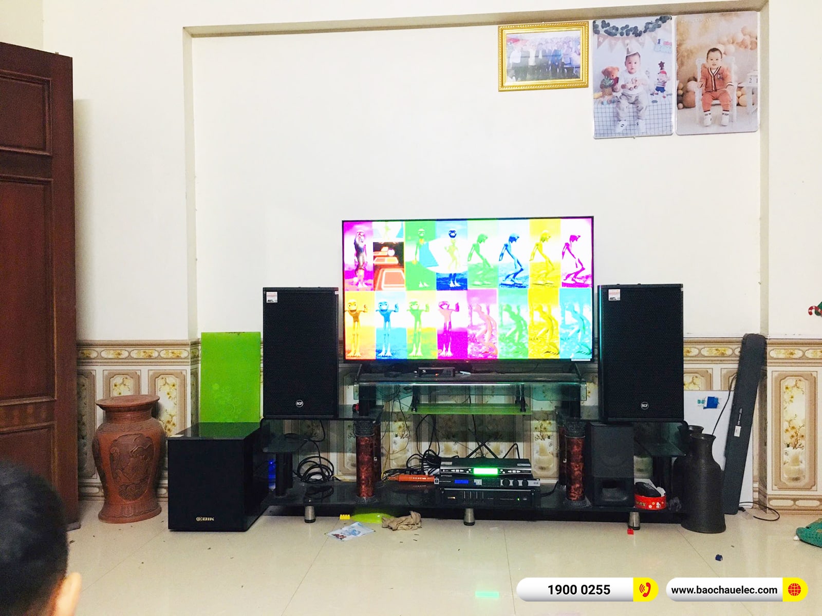 Lắp đặt d&agrave;n karaoke RCF hơn 70tr cho anh Nhu tại Bắc Ninh