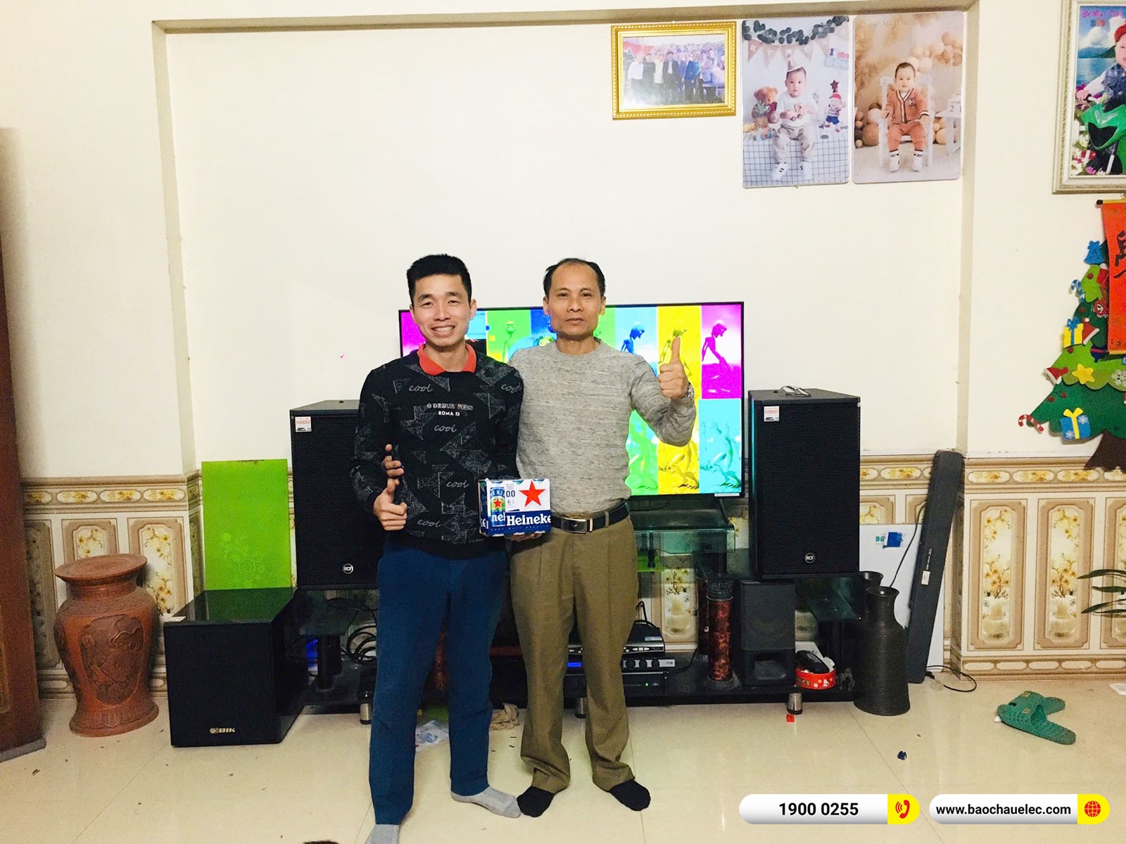 Lắp đặt d&agrave;n karaoke RCF hơn 70tr cho anh Nhu tại Bắc Ninh