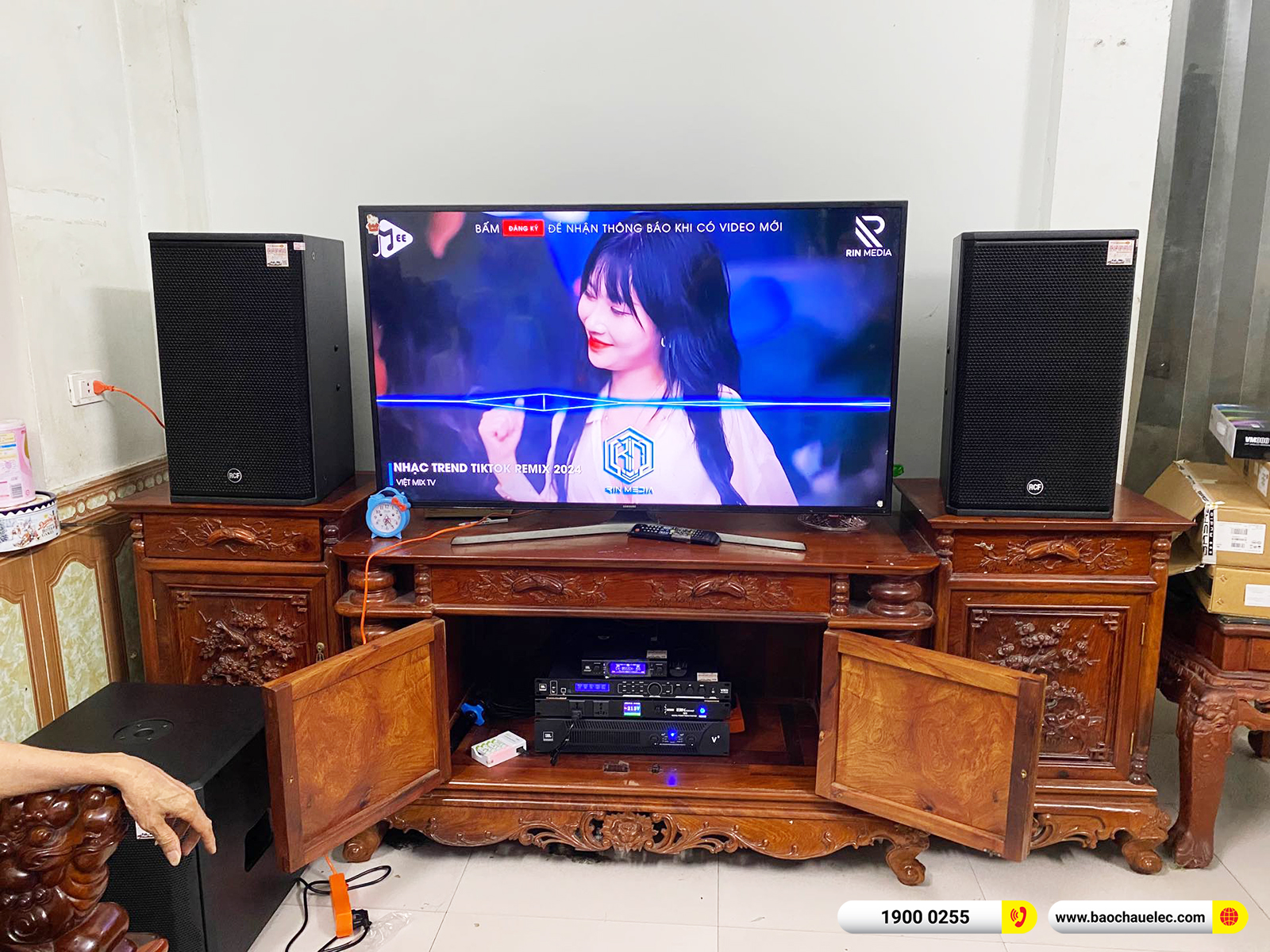 Lắp đặt d&agrave;n karaoke RCF gần 83tr cho anh Ph&uacute;c tại Hưng Y&ecirc;n