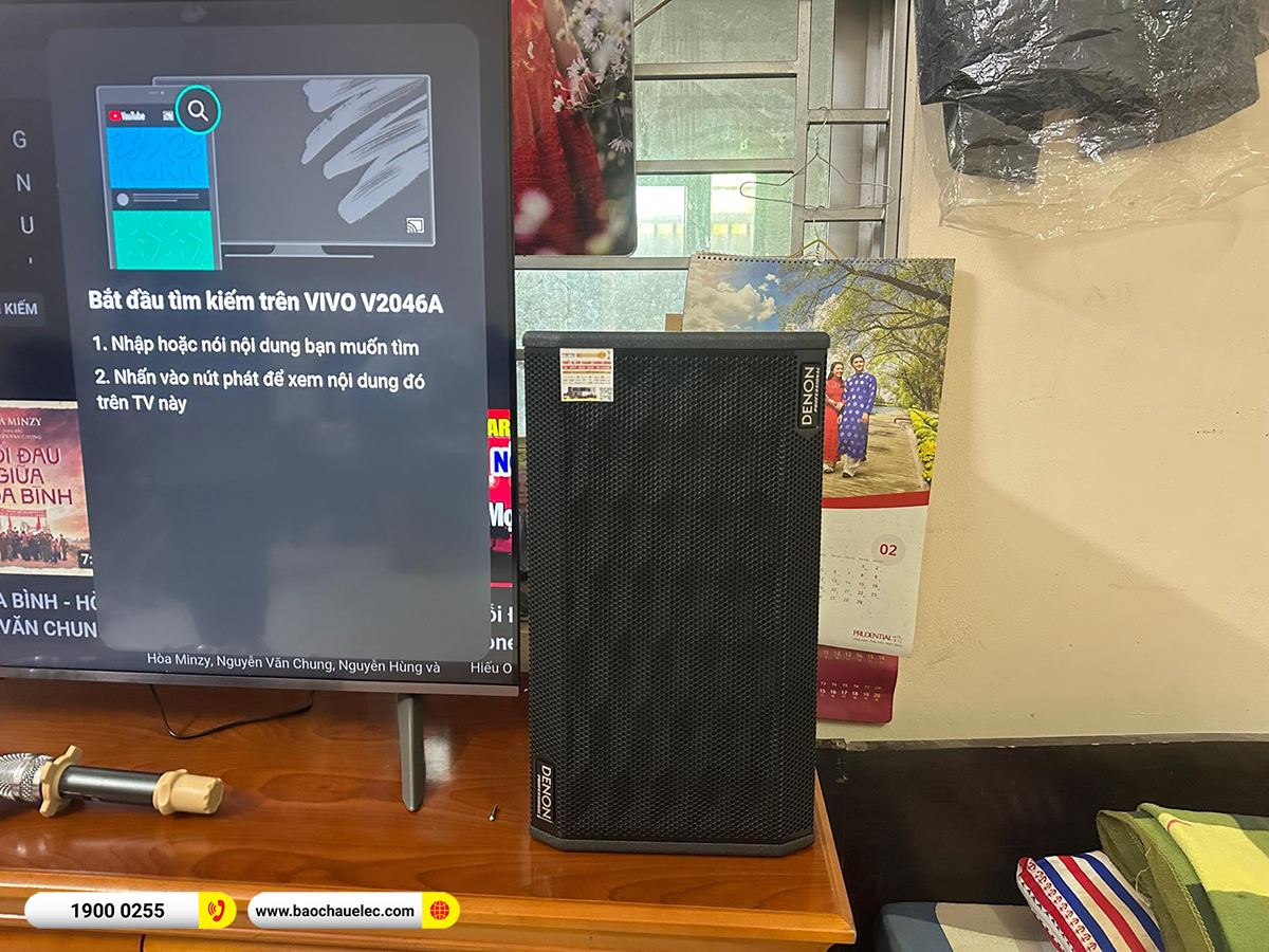 Lắp đặt d&agrave;n karaoke Denon hơn 32tr cho anh Phương tại H&agrave; Nội