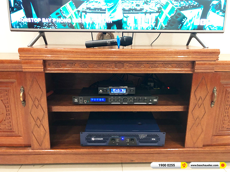 Lắp đặt d&agrave;n karaoke RCF hơn 63tr cho anh Qu&acirc;n tại H&agrave; Nội (RCF X-Max 10, Crown T3, JBL VX8, JBL Pasion 12SP, JBL VM300)