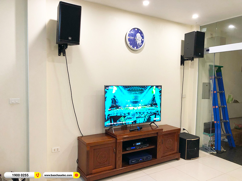 Lắp đặt d&agrave;n karaoke RCF hơn 63tr cho anh Qu&acirc;n tại H&agrave; Nội (RCF X-Max 10, Crown T3, JBL VX8, JBL Pasion 12SP, JBL VM300)