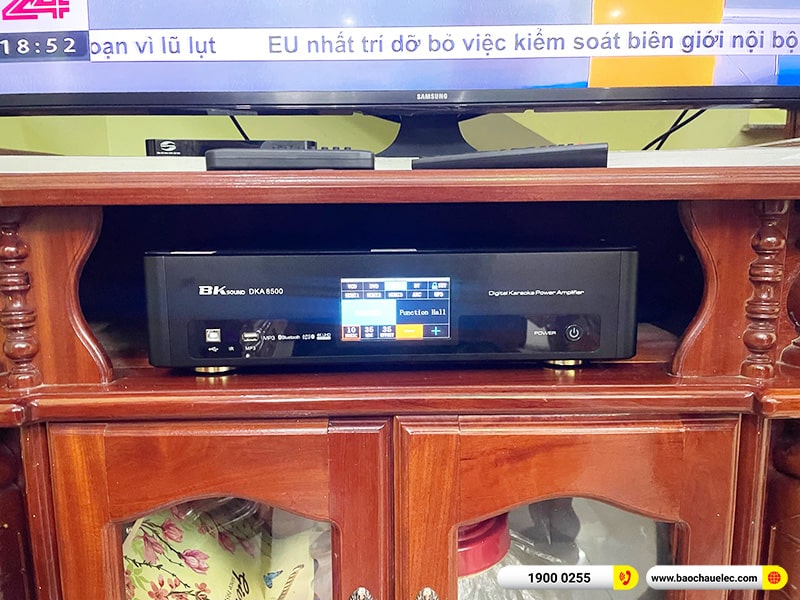 Lắp đặt d&agrave;n karaoke BIK hơn 30tr cho anh Quang tại Đồng Nai (BIK CS-525, BKSound DKA 8500, BJ-W25AV)