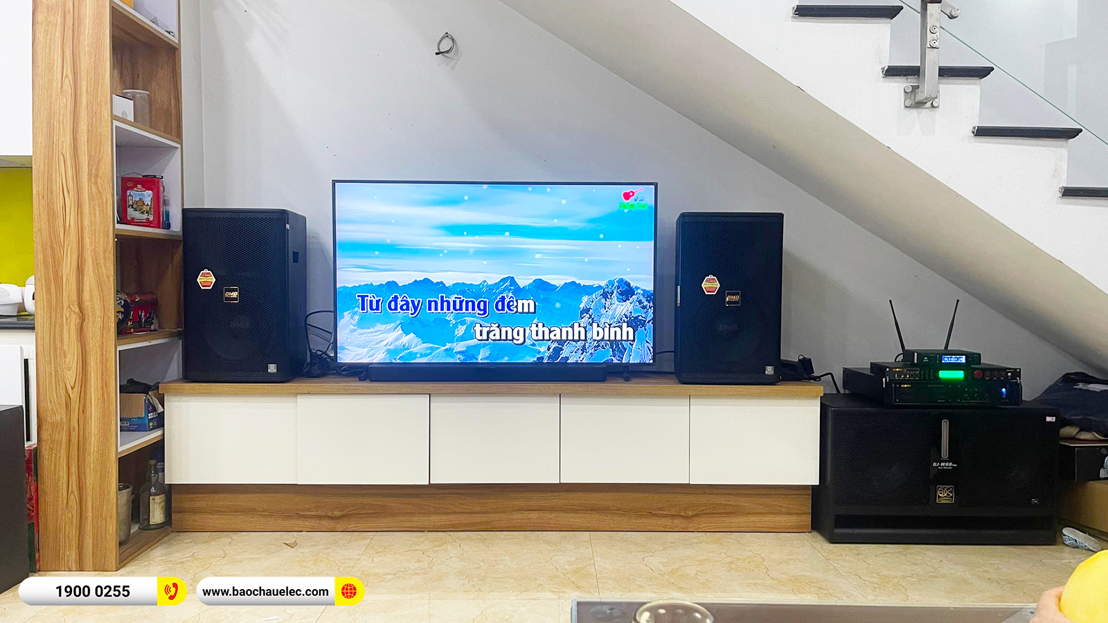 Lắp đặt d&agrave;n karaoke BMB hơn 65tr cho anh Qu&yacute; tại H&agrave; Nội