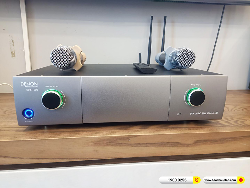 Lắp đặt dàn karaoke BMB hơn 28tr cho anh Sâm tại Hà Nội (BMB 880SE, Denon Pro DP-N1600)