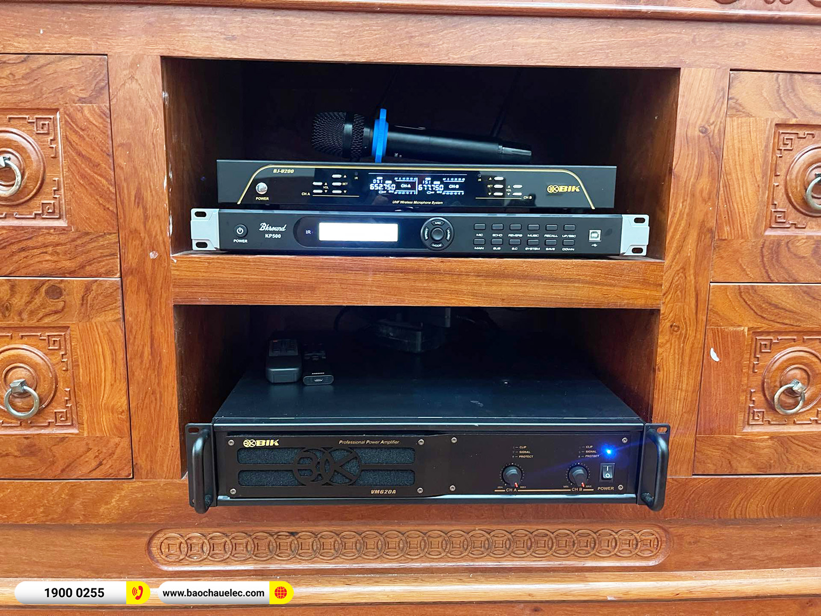 Lắp đặt d&agrave;n karaoke BIK hơn 26tr cho anh S&aacute;ng tại H&agrave; Nội