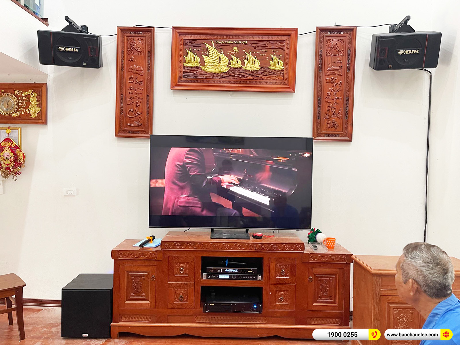 Lắp đặt d&agrave;n karaoke BIK hơn 26tr cho anh S&aacute;ng tại H&agrave; Nội