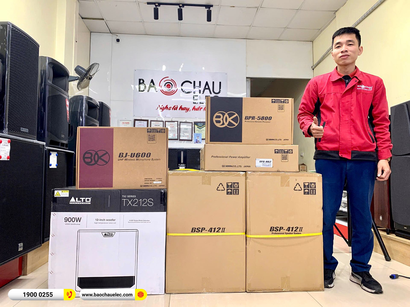 Lắp đặt dàn karaoke BIK hơn 46tr cho anh Sáu tại Bắc Ninh