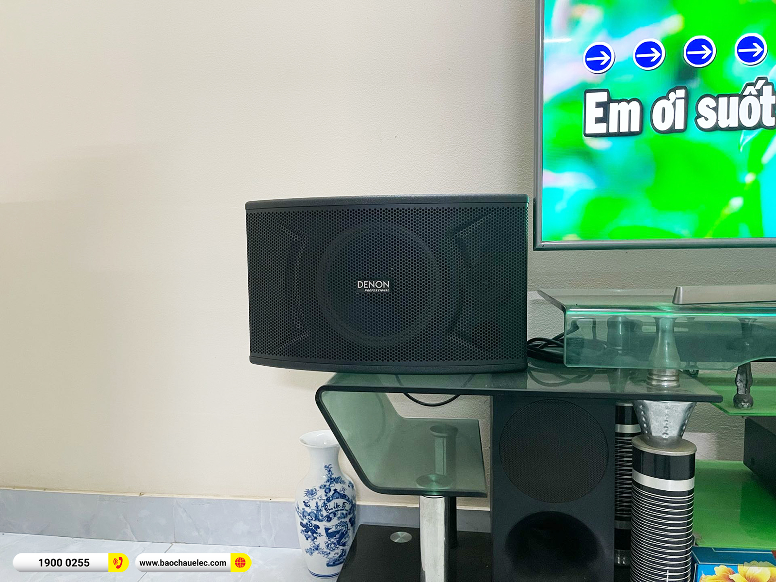Lắp đặt d&agrave;n karaoke Denon gần 15tr cho anh Sơn tại H&agrave; Nội 