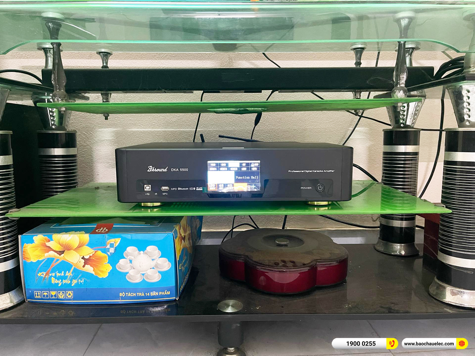Lắp đặt d&agrave;n karaoke Denon gần 15tr cho anh Sơn tại H&agrave; Nội 