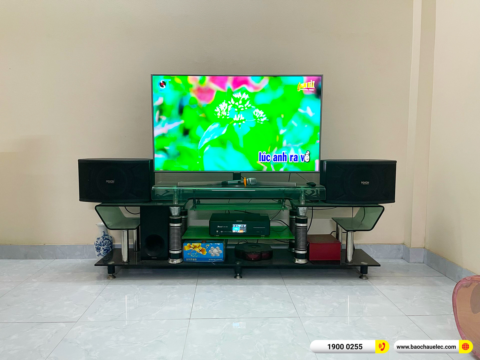 Lắp đặt d&agrave;n karaoke Denon gần 15tr cho anh Sơn tại H&agrave; Nội 