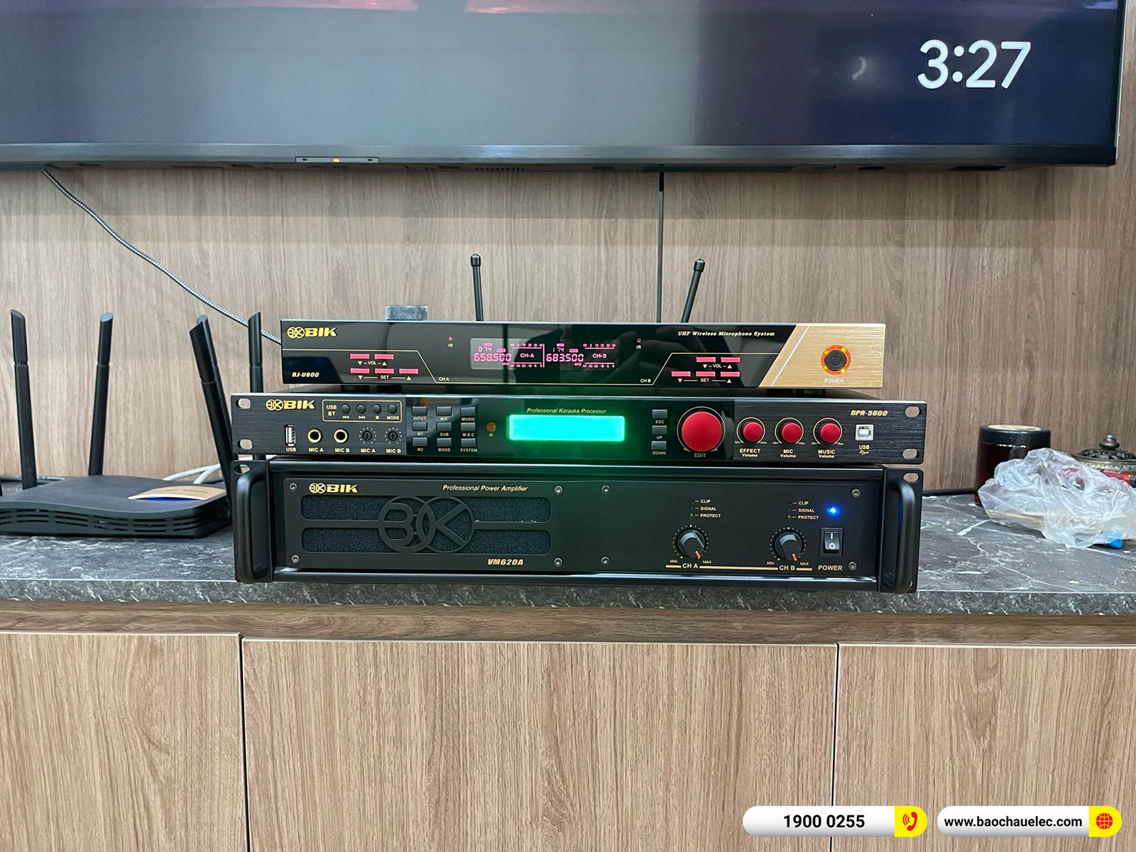 Lắp đặt d&agrave;n karaoke Denon hơn 44tr cho anh Sơn tại Hưng Y&ecirc;n