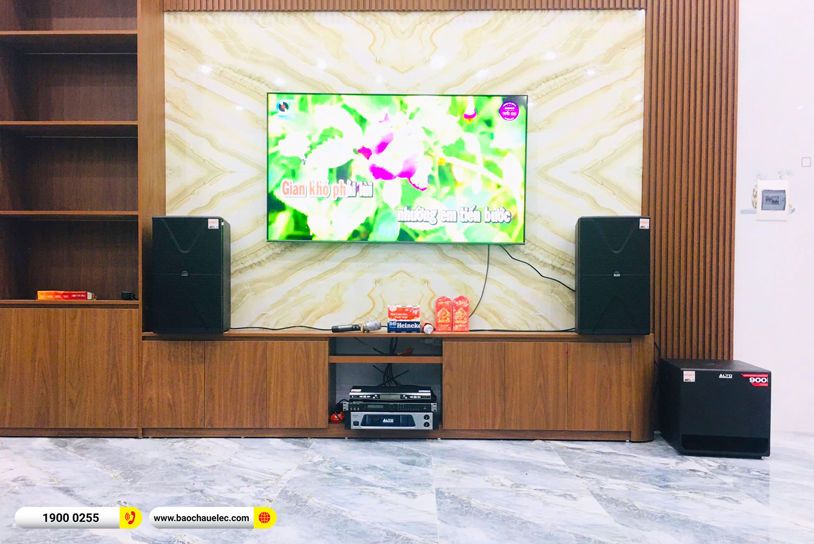 Lắp đặt d&agrave;n karaoke Alto hơn 43tr cho anh T&agrave;i tại Bắc Ninh